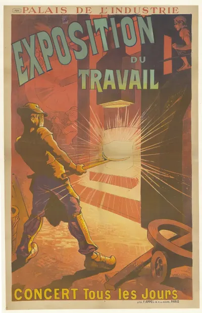 Palais De Lindustrie Exposition Du Travail Concert Tous Les Jours