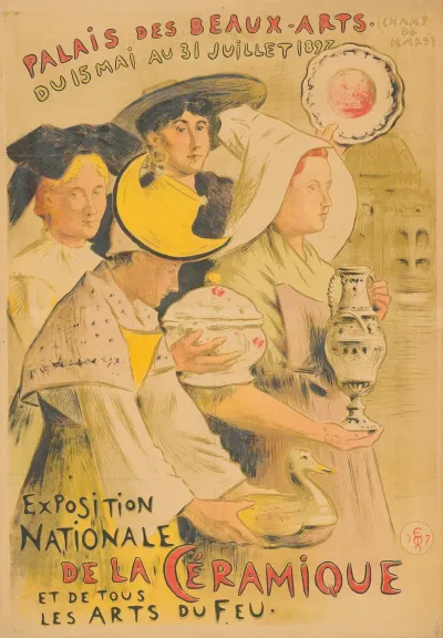 Palais Des Beaux Arts Champs De Mars Exposition Nationale De La Ceramique 1897