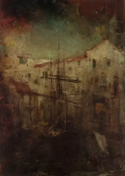 Palette View Of Houses In An Italian City