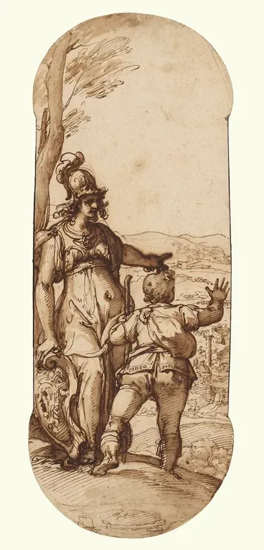 Pallas Athena Shows Taddeo The Prospect Of Rome