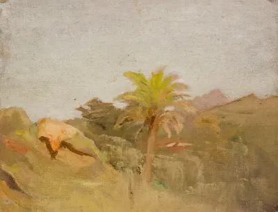Palm Tree In Ceylon From The Journey To India