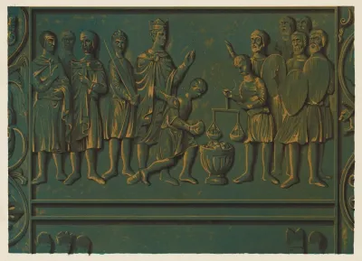 Panel Of The Bronze Door In The Gniezno Cathedral