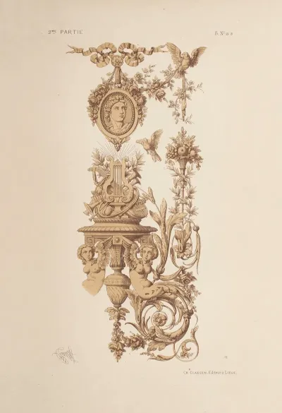 Panneau Style Louis Xvi Genre Salembier 3