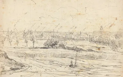 Panorama De Bruxelles Avec Localisation Des Principaux Edifices Publics Et Religieux