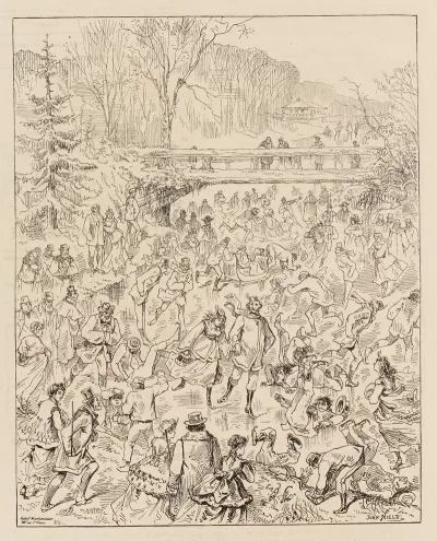 Panorama Drolatique Sur La Glace