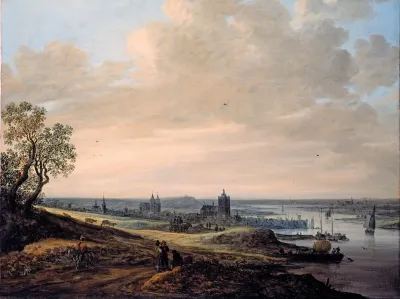 Panorama Landscape With A View Of Arnheim