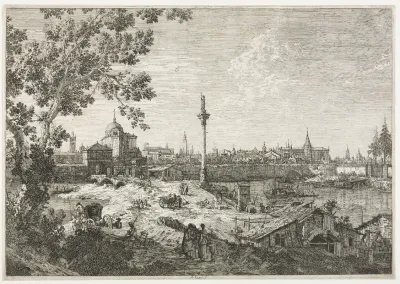 Panorama Of A City On A River