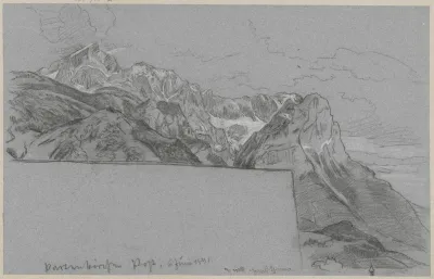 Panorama Of The Mountains With Alpspitze Summit In The Vicinity Of Garmisch Partenkirchen