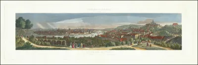Panorama Von Prag Nach Der Natur Im Volksgarten Aufgenommen