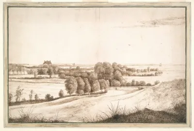 Panorama With A Country House Before An Inland Sea