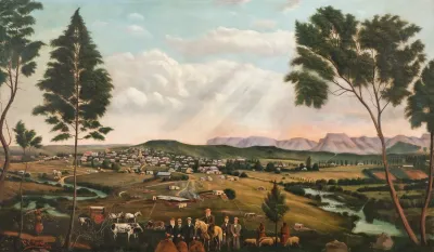 Panoramic View Of Umtata And The Drakensberg Mountains Eastern Province