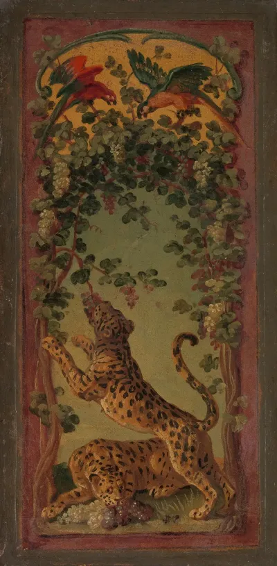 Panthers Of Bacchus Eating Grapes