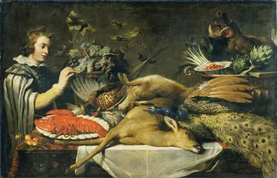 Pantry Scene With A Page