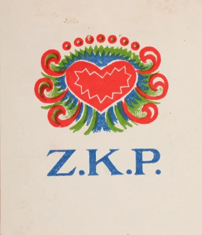 Paper Collectors Badge Of The Association Of Polish Women