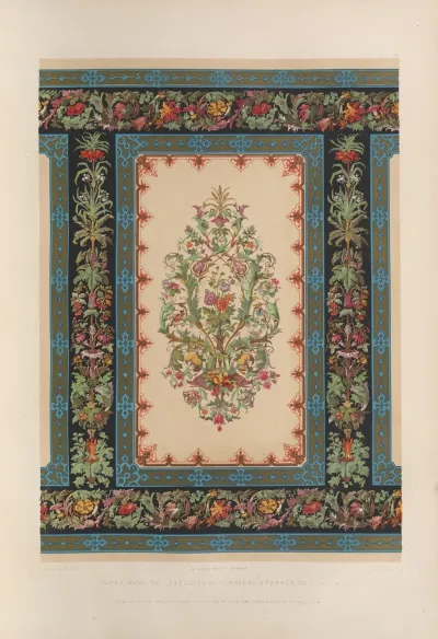 Paper Hanging Executed By Townsend Parker Of London