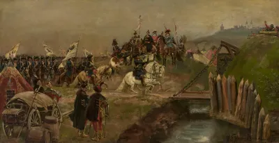 Parade Of The Austrian Troops Before King Jan Sobieski