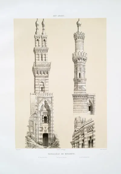 Parallele De Minarets M Naceriyey M El Bordeyny Xve Xviie Siecles