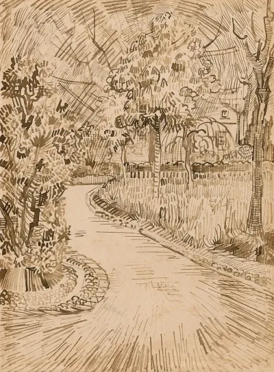 Parc A Arles Avec Un Coin De La Maison Jaune