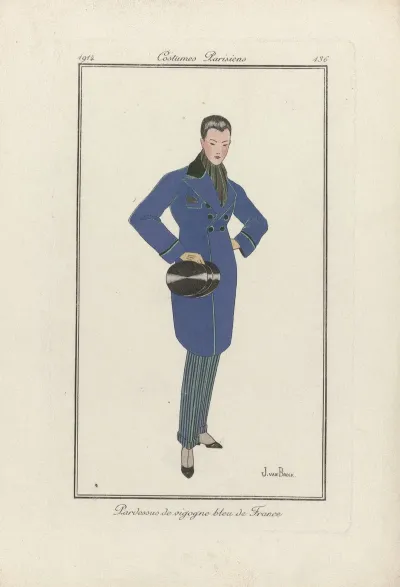 Pardessus De Vigogne Bleu De France