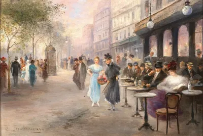 Paris A Street Cafe