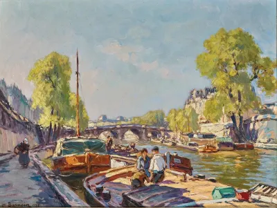 Paris A View Of Pont New