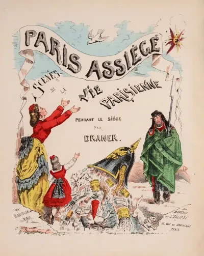 Paris Assiege Scenes De La Vie Parisienne Pendant Le Siege Par Draner