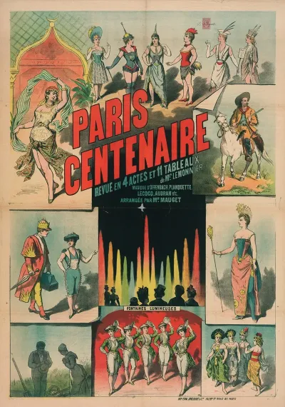Paris Centenaire Revue En 4 Actes Et 11 Tableaux De Mr Lemonnier