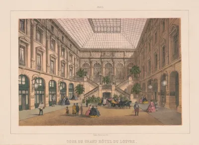 Paris Cour Du Grand Hotel Du Louvre