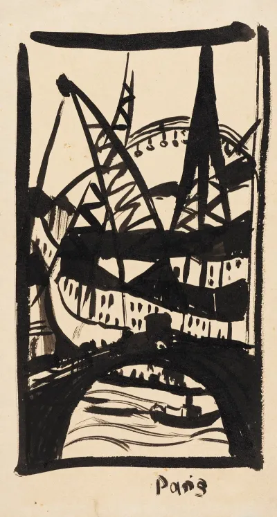 Paris Eiffelturm Mit Seinebrucke