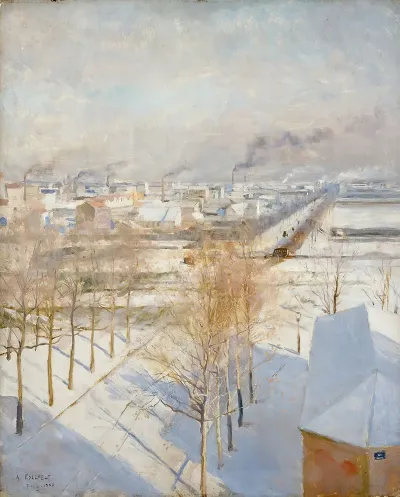 Paris In Snow