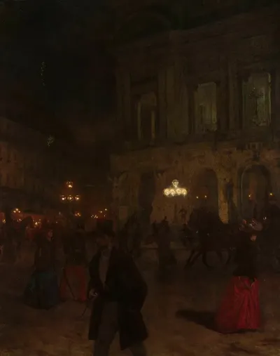 Paris Opera At Night
