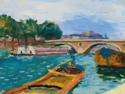 Paris Pont Sur La Seine
