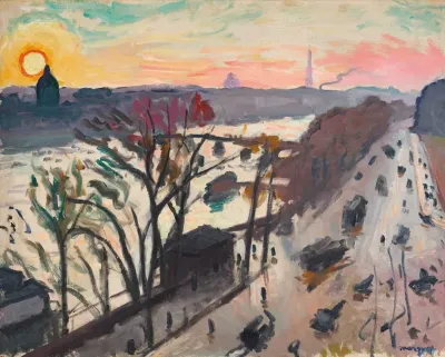 Paris Quai Du Louvre Soleil Dhiver 2