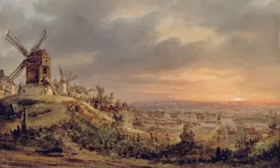 Paris Vu De La Butte Montmartre