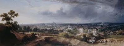 Paris Vu Des Hauteurs De Montmartre