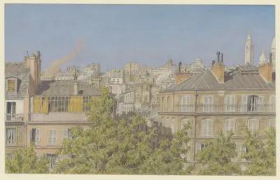 Paris Vue Depuis Le Balcon Du 29 Boulevard De Clichy