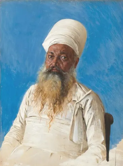 Parsi Priest Fire Worshiper Bombay