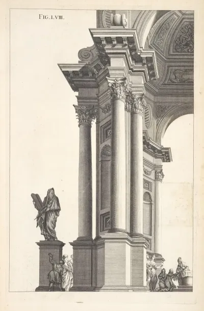 Part Of An Octangular Work Of The Corinthian Order