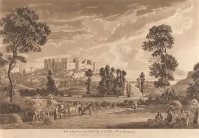 Part Of The Town And Castle Of Ludlow