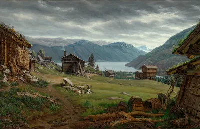 Parti Fra Ovre Telemark Landscape From Upper Telemark