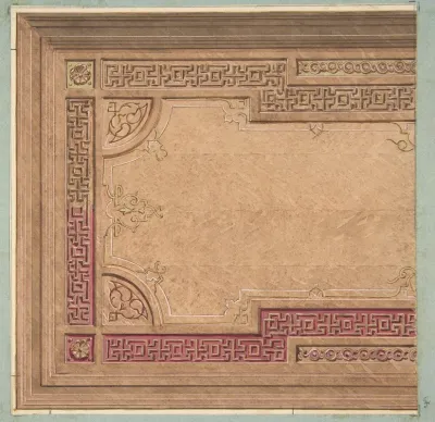 Partial Design For The Decoration Of A Ceiling