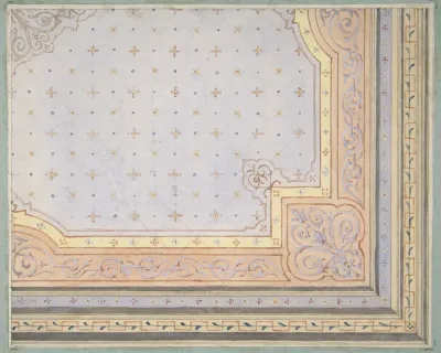 Partial Design For The Painted Decoration Of A Ceiling 2