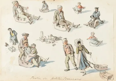 Partie De Petites Traineaus