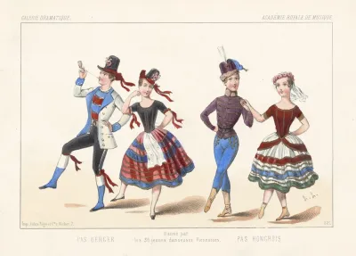Pas Berger Pas Hongrois Danse Par Les 36 Jeunes Danseuses Viennoises