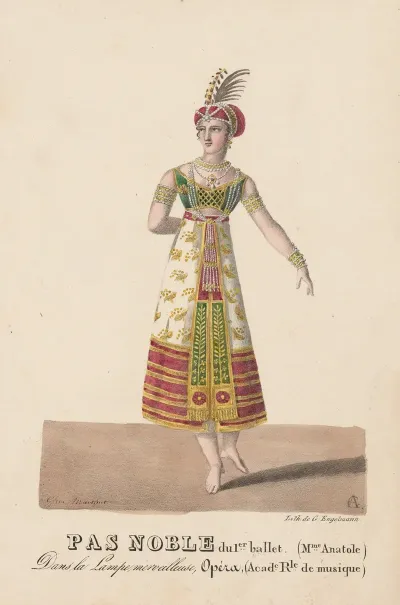 Pas Noble Du 1er Ballet Mme Anatole Dans La Lampe Merveilleuse Opera Acade Rle De Musique