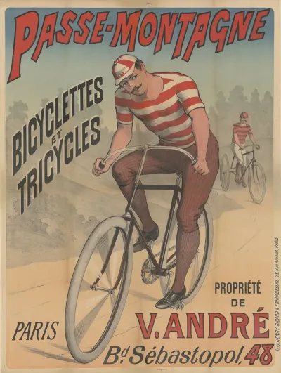Passe Montagne Bicyclettes Et Tricycles Propriete De V Andre Paris Boulevard Sebastopol 48