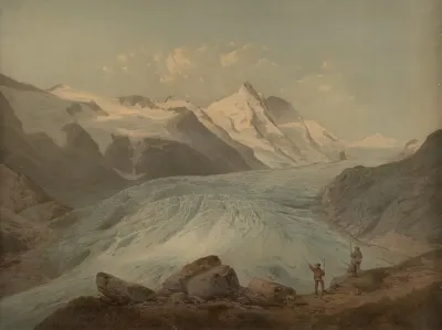 Pasterze Glacier With The Grossglockner