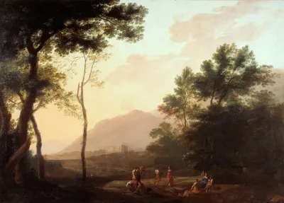 Pastoral Dancers In A Landscape