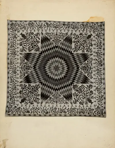 Patchwork And Applique Quilt