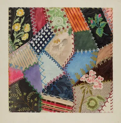 Patchwork Quilt Section